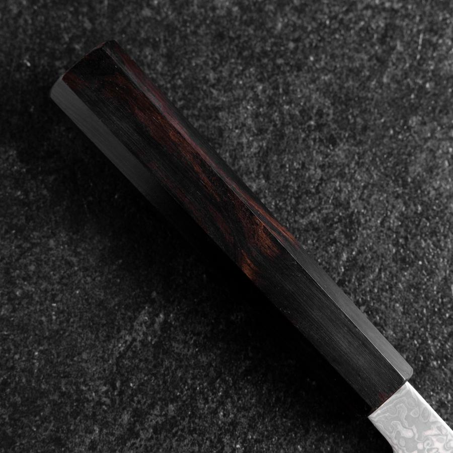 Kiritsuke SLD Black Damascus Ebony Handle 205mm-[Musashi]-[Japanese-Kitchen-Knives]