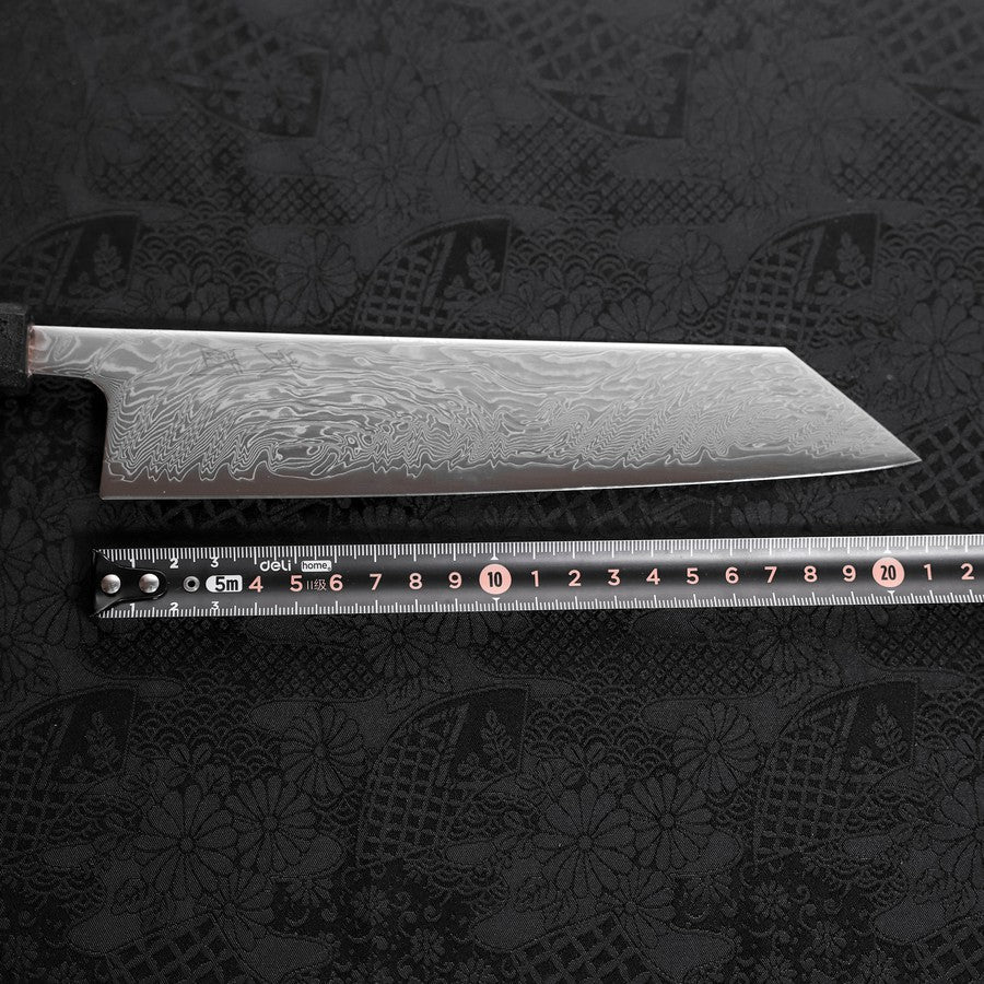 Kiritsuke SLD Wave Nickel Damascus Black Ishime Urushi Handle