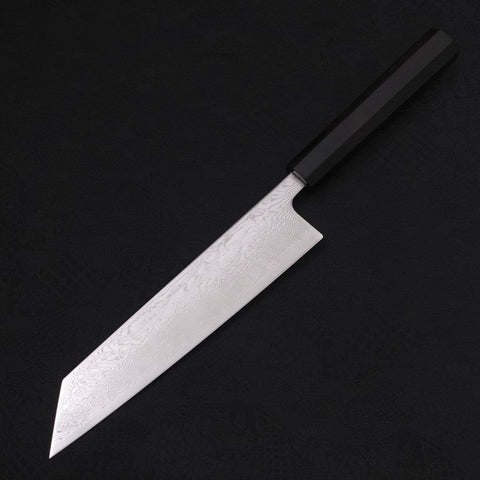 Kiritsuke SLD Wave Nickel Damascus Buffalo Ebony Handle 210mm (8.3”)-[Musashi]-[Japanese-Kitchen-Knives]