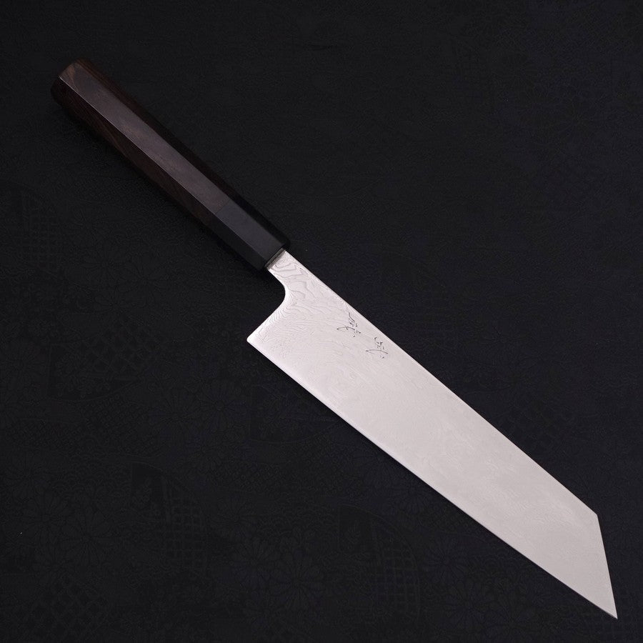 Kiritsuke SLD Wave Nickel Damascus Buffalo Ebony Handle 210mm (8.3