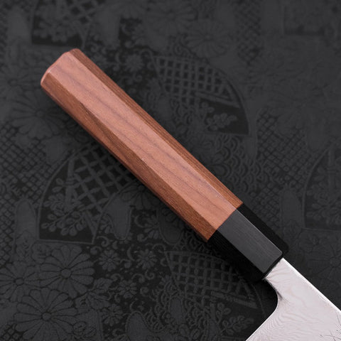 Kiritsuke SLD Wave Nickel Damascus Walnut Handle 210mm (8.3”)-[Musashi]-[Japanese-Kitchen-Knives]