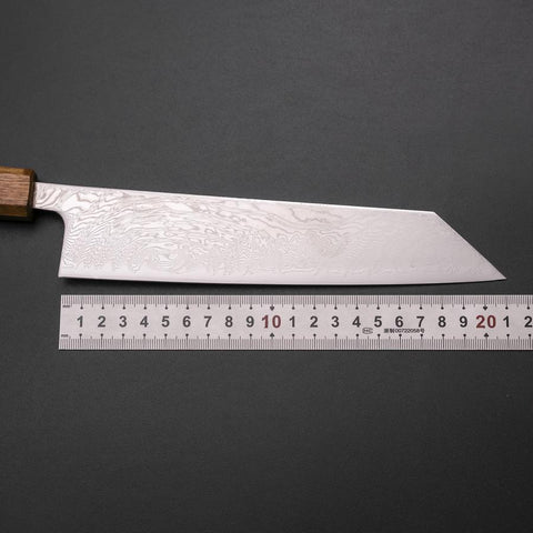 Kiritsuke SLD Wave Nickel Damascus Yaki Urushi Handle 210mm (8.3”)-[Musashi]-[Japanese-Kitchen-Knives]