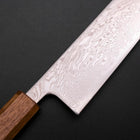 Kiritsuke SLD Wave Nickel Damascus Yaki Urushi Handle 210mm-[Musashi]-[Japanese-Kitchen-Knives]