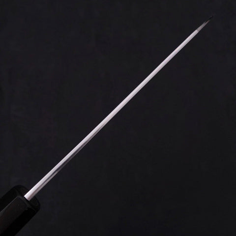 Kiritsuke Santoku Blue Steel #1 Suminagashi Buffalo Ebony Handle 170mm (6.7”)-[Musashi]-[Japanese-Kitchen-Knives]