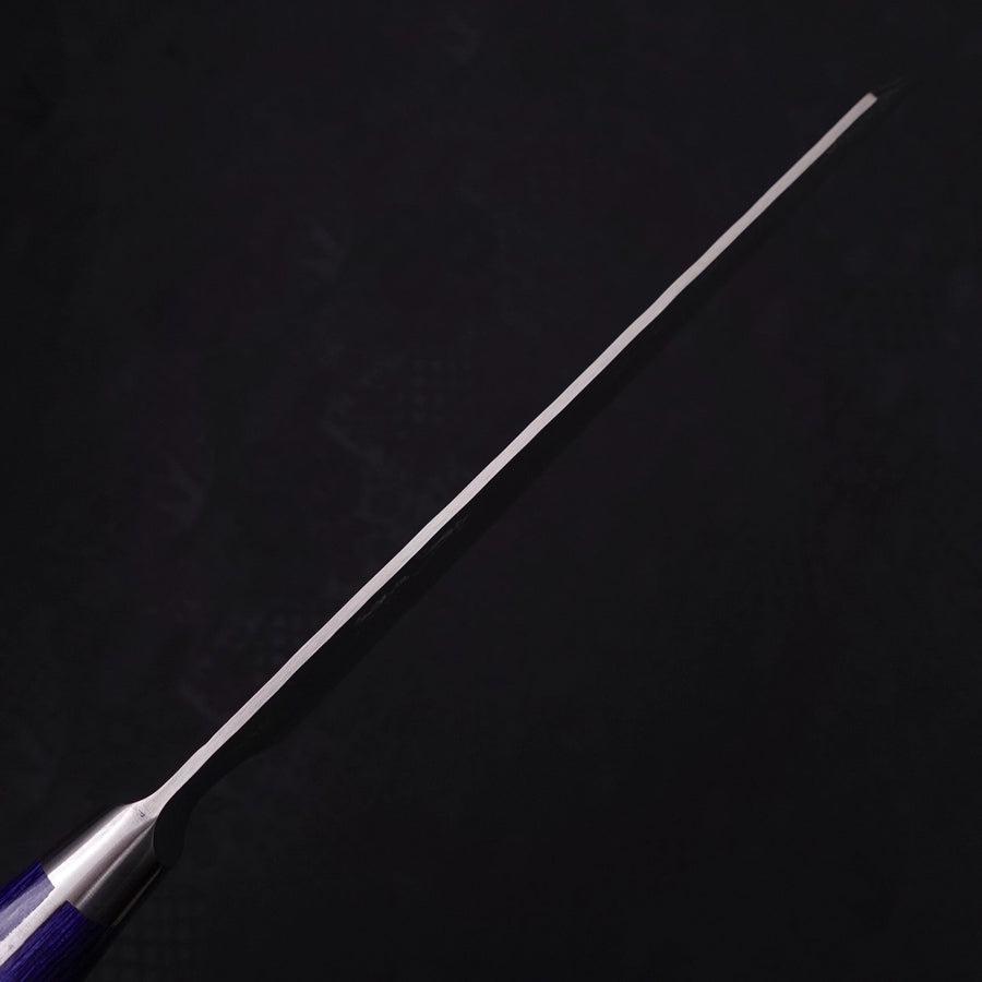 Kiritsuke Santoku Blue Steel #2 Nashiji Stainless Clad