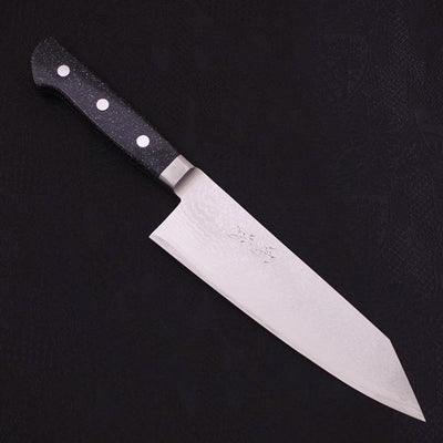 Kiritsuke Santoku VG-10 Damascus Black Marble Handle 180mm-VG-10-Damascus-Western Handle-[Musashi]-[Japanese-Kitchen-Knives]