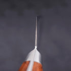 Kiritsuke Santoku VG-5 Stainless Tsuchime Western Mahogany Handle 190mm (7.5”)-[Musashi]-[Japanese-Kitchen-Knives]