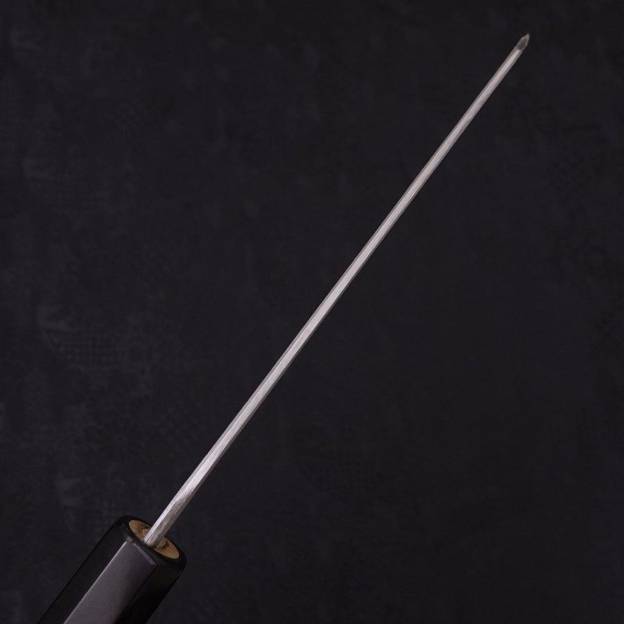Kiritsuke Santoku White steel #2 Kurouchi Buffalo Magnolia Handle 170mm-White steel #2-Kurouchi-Japanese Handle-[Musashi]-[Japanese-Kitchen-Knives]