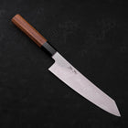 Kiritsuke Silver Steel #3 Damascus Buffalo Teak Handle 210mm (8.3”)-[Musashi]-[Japanese-Kitchen-Knives]