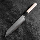Kiritsuke Silver Steel #3 Kasumi Buffalo Magnolia Handle 200mm-[Musashi]-[Japanese-Kitchen-Knives]