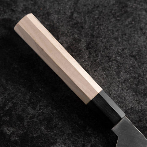 Kiritsuke Silver Steel #3 Kasumi Buffalo Magnolia Handle 200mm-[Musashi]-[Japanese-Kitchen-Knives]