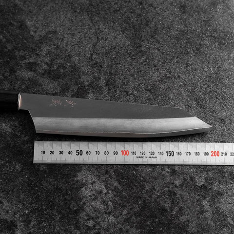 Kiritsuke Silver Steel #3 Kasumi Buffalo Magnolia Handle 200mm-[Musashi]-[Japanese-Kitchen-Knives]