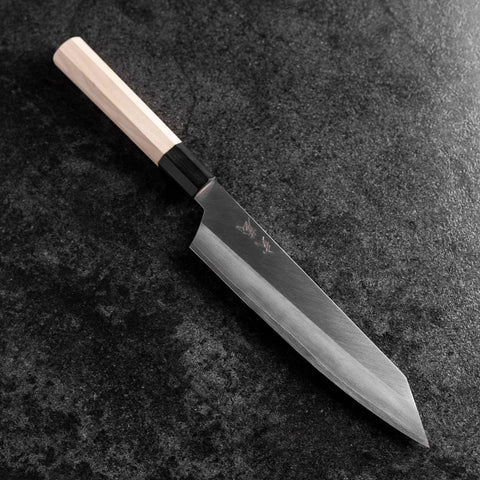 Kiritsuke Silver Steel #3 Kasumi Buffalo Magnolia Handle 200mm-[Musashi]-[Japanese-Kitchen-Knives]