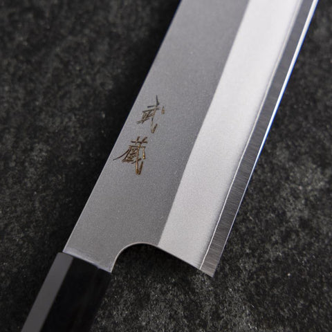 Kiritsuke Silver Steel #3 Kasumi Buffalo Walnut Handle 240mm (9.4”)-[Musashi]-[Japanese-Kitchen-Knives]