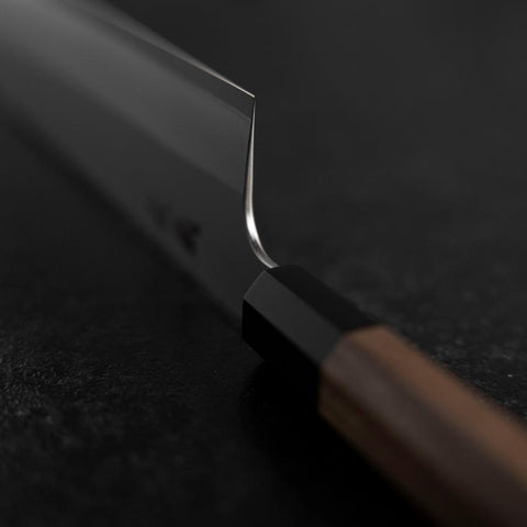 Kiritsuke Silver Steel #3 Kasumi Buffalo Walnut Handle 240mm-[Musashi]-[Japanese-Kitchen-Knives]