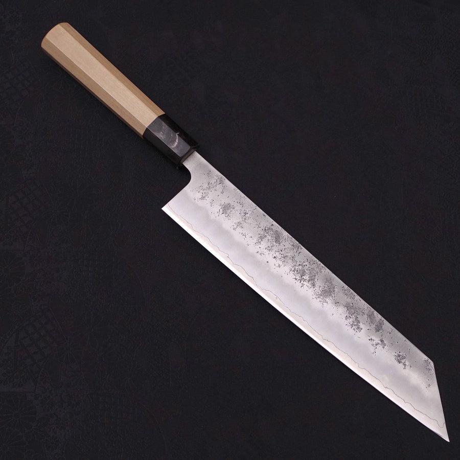 Kiritsuke Silver Steel #3 Nashiji Buffalo Magnolia Handle 240mm-Silver steel #3-Nashiji-Japanese Handle-[Musashi]-[Japanese-Kitchen-Knives]