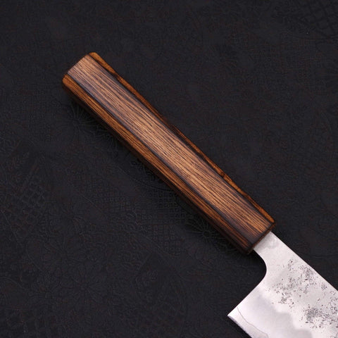 Kiritsuke Silver Steel #3 Nashiji Sumi Urushi Handle 240mm (9.4”)-[Musashi]-[Japanese-Kitchen-Knives]
