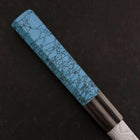 Kiritsuke Silver Steel #3 Nickel Damascus Buffalo Turquoise Handle 210mm (8.3”)-[Musashi]-[Japanese-Kitchen-Knives]