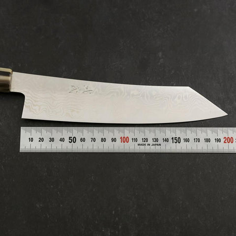 Kiritsuke Silver Steel #3 Nickel Damascus Buffalo Turquoise Handle 210mm (8.3”)-[Musashi]-[Japanese-Kitchen-Knives]