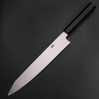 Kiritsuke Silver Steel #3 Polished Buffalo Ebony Handle 260mm-[Musashi]-[Japanese-Kitchen-Knives]