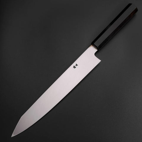 Kiritsuke Silver Steel #3 Polished Buffalo Ebony Handle 260mm-[Musashi]-[Japanese-Kitchen-Knives]