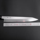 Kiritsuke Silver Steel #3 Polished Buffalo Ebony Handle 260mm-[Musashi]-[Japanese-Kitchen-Knives]