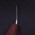 Kiritsuke Silver Steel #3 Polished Purple Urushi Handle 210mm (8.3”)-[Musashi]-[Japanese-Kitchen-Knives]