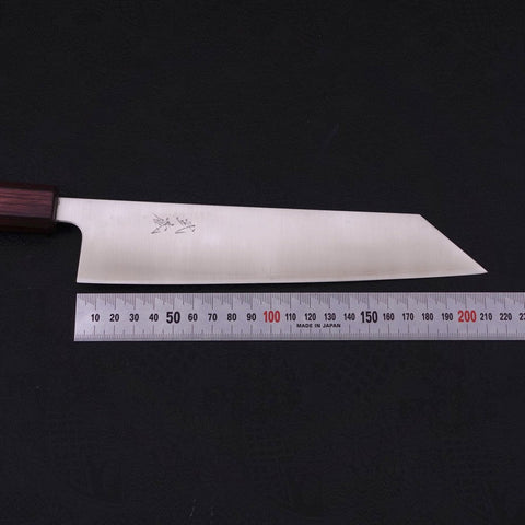 Kiritsuke Silver Steel #3 Polished Purple Urushi Handle 210mm (8.3”)-[Musashi]-[Japanese-Kitchen-Knives]