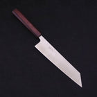 Kiritsuke Silver Steel #3 Polished Purple Urushi Handle 210mm (8.3”)-[Musashi]-[Japanese-Kitchen-Knives]