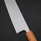 Kiritsuke Silver Steel #3 Polished Yaki Urushi Handle 210mm (8.3”)-[Musashi]-[Japanese-Kitchen-Knives]