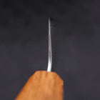 Kiritsuke Silver Steel #3 Polished Yaki Urushi Handle 210mm (8.3”)-[Musashi]-[Japanese-Kitchen-Knives]