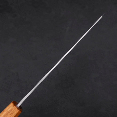 Kiritsuke Silver Steel #3 Polished Yaki Urushi Handle 210mm (8.3”)-[Musashi]-[Japanese-Kitchen-Knives]