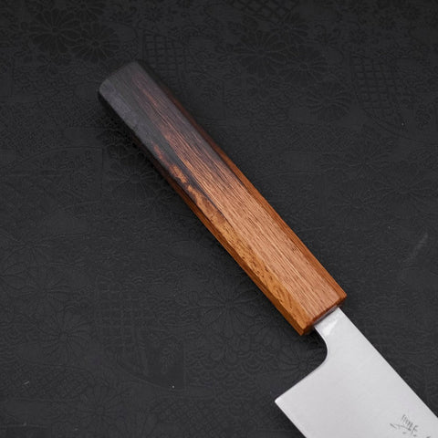Kiritsuke Silver Steel #3 Polished Yaki Urushi Handle 210mm (8.3”)-[Musashi]-[Japanese-Kitchen-Knives]