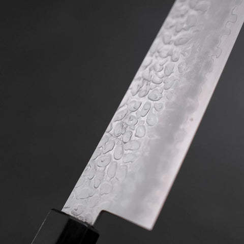 Kiritsuke Silver Steel #3 Tsuchime Walnut Handle 170mm (6.7”)-[Musashi]-[Japanese-Kitchen-Knives]