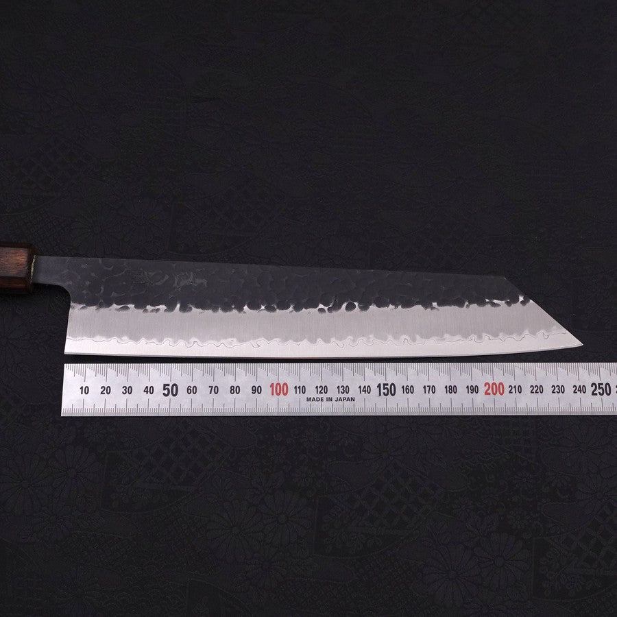Kiritsuke Stainless Clad Aogami-Super Kurouchi Tsuchime Sumi Urushi Handle 240mm-Aogami Super-Kurouchi-Japanese Handle-[Musashi]-[Japanese-Kitchen-Knives]