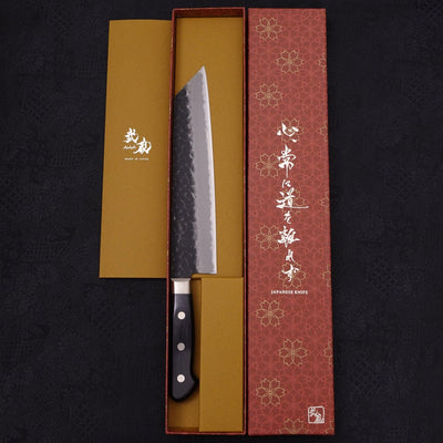 Kiritsuke Stainless Clad Aogami-Super Kurouchi Tsuchime Western Handle 210mm-Aogami Super-Kurouchi-Western Handle-[Musashi]-[Japanese-Kitchen-Knives]