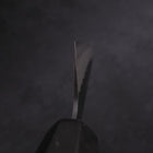 Kiritsuke Stainless Clad Blue Super Kurouchi Tsuchime Buffalo Magnolia Handle 245mm (9.4”)-[Musashi]-[Japanese-Kitchen-Knives]