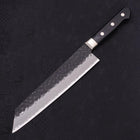 Kiritsuke Stainless Clad Blue Super Kurouchi Tsuchime Western Handle 210mm (8.3”)-[Musashi]-[Japanese-Kitchen-Knives]