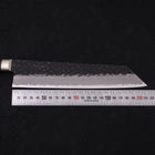 Kiritsuke Stainless Clad Blue Super Kurouchi Tsuchime Western Handle 210mm (8.3”)-[Musashi]-[Japanese-Kitchen-Knives]