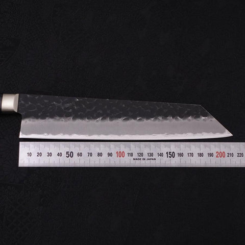 Kiritsuke Stainless Clad Blue Super Kurouchi Tsuchime Western Handle 210mm (8.3”)-[Musashi]-[Japanese-Kitchen-Knives]
