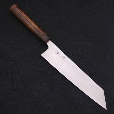 Kiritsuke Stainless Clad Blue Super Polished Sumi Urushi Handle 210mm (8.3”)-[Musashi]-[Japanese-Kitchen-Knives]