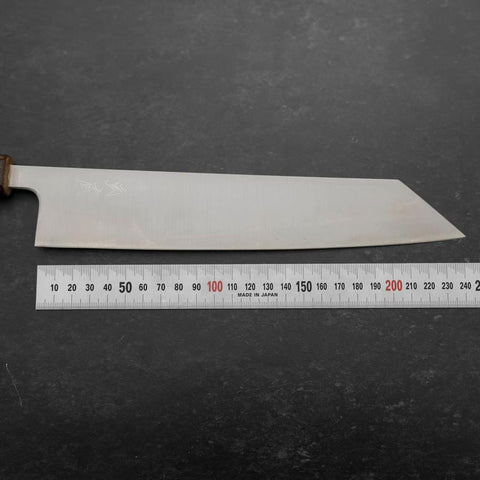 Kiritsuke Stainless Clad Blue Super Polished Sumi Urushi Handle 240mm (9.4”)-[Musashi]-[Japanese-Kitchen-Knives]