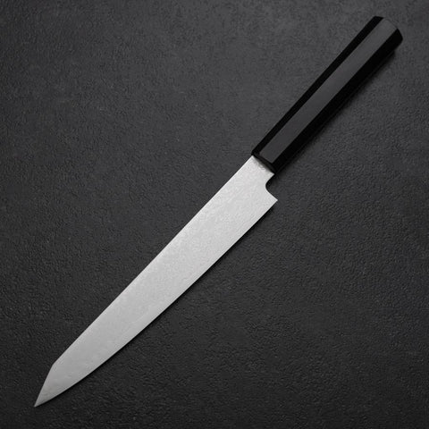 Kiritsuke Sujihiki VG-10 Damascus Ebony Handle 175mm (6.8”)-[Musashi]-[Japanese-Kitchen-Knives]