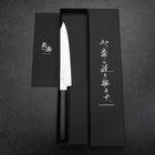 Kiritsuke Sujihiki VG-10 Damascus Ebony Handle 175mm-[Musashi]-[Japanese-Kitchen-Knives]
