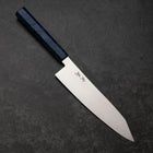 Kiritsuke VG-10 Damascus Blue Birch Handle 210mm-[Musashi]-[Japanese-Kitchen-Knives]
