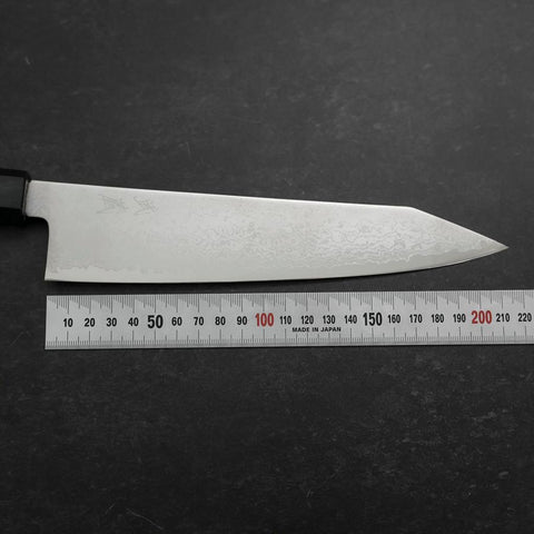 Kiritsuke VG-10 Damascus Dark Blue Urushi Handle 210mm (8.3”)-[Musashi]-[Japanese-Kitchen-Knives]