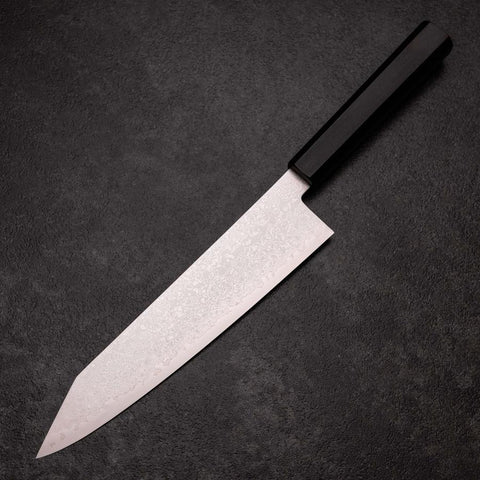 Kiritsuke VG-10 Damascus Ebony Handle 210mm (8.3”)-[Musashi]-[Japanese-Kitchen-Knives]