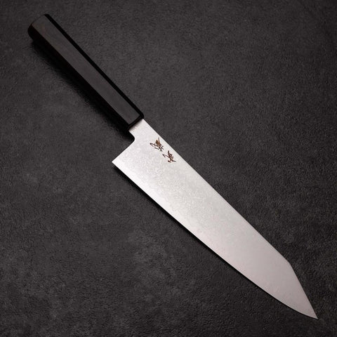 Kiritsuke VG-10 Damascus Ebony Handle 210mm (8.3”)-[Musashi]-[Japanese-Kitchen-Knives]