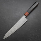 Kiritsuke VG-10 Damascus Shitan Ebony Handle 210mm (8.3”)-[Musashi]-[Japanese-Kitchen-Knives]