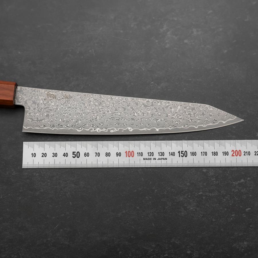 Kiritsuke VG-10 Damascus Shitan Ebony Handle 210mm-[Musashi]-[Japanese-Kitchen-Knives]